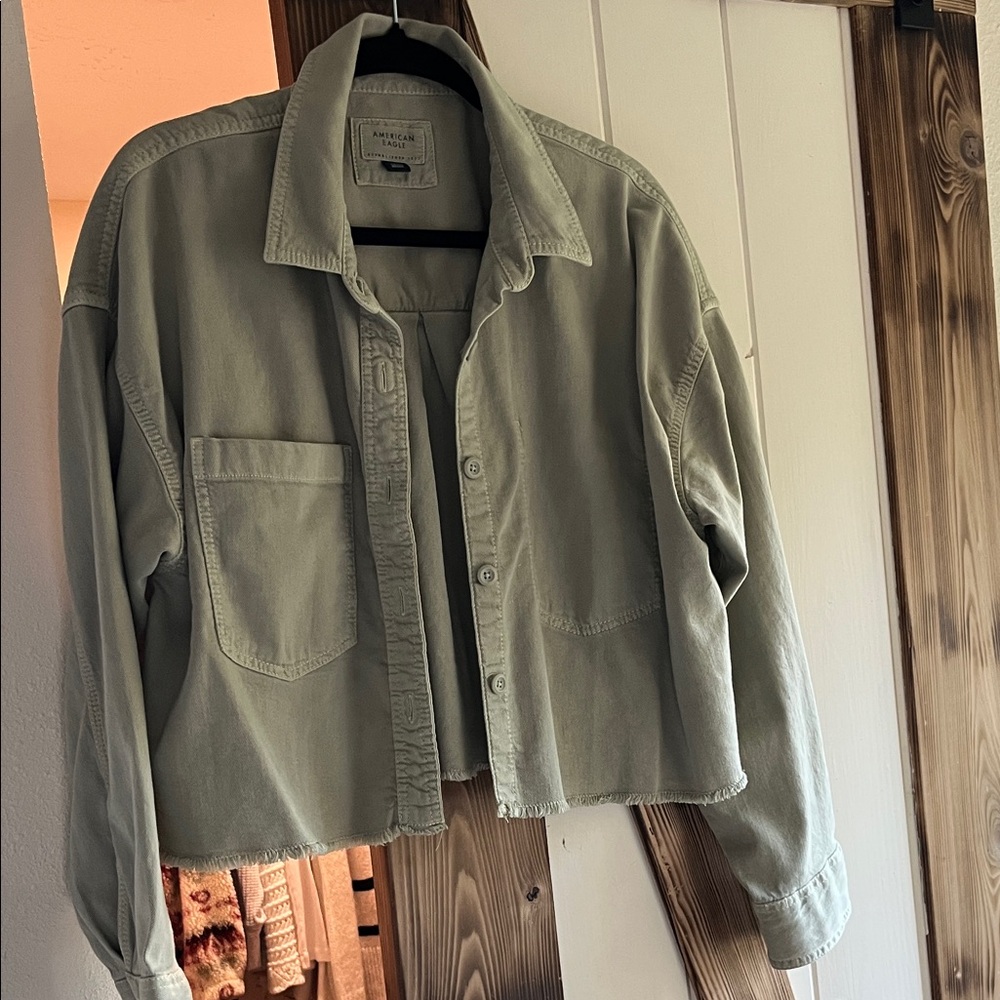 American Eagle Outfitters Olive Utility Jacket